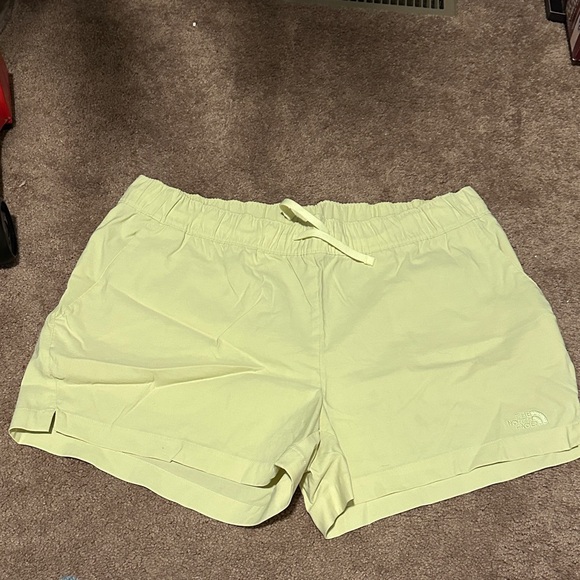 The North Face Women's Light Yellow Athletic Shorts - Picture 1 of 5